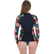 Bluza UV HURLEY FIJI FANTASY ZIP FRONT RASHGUARD