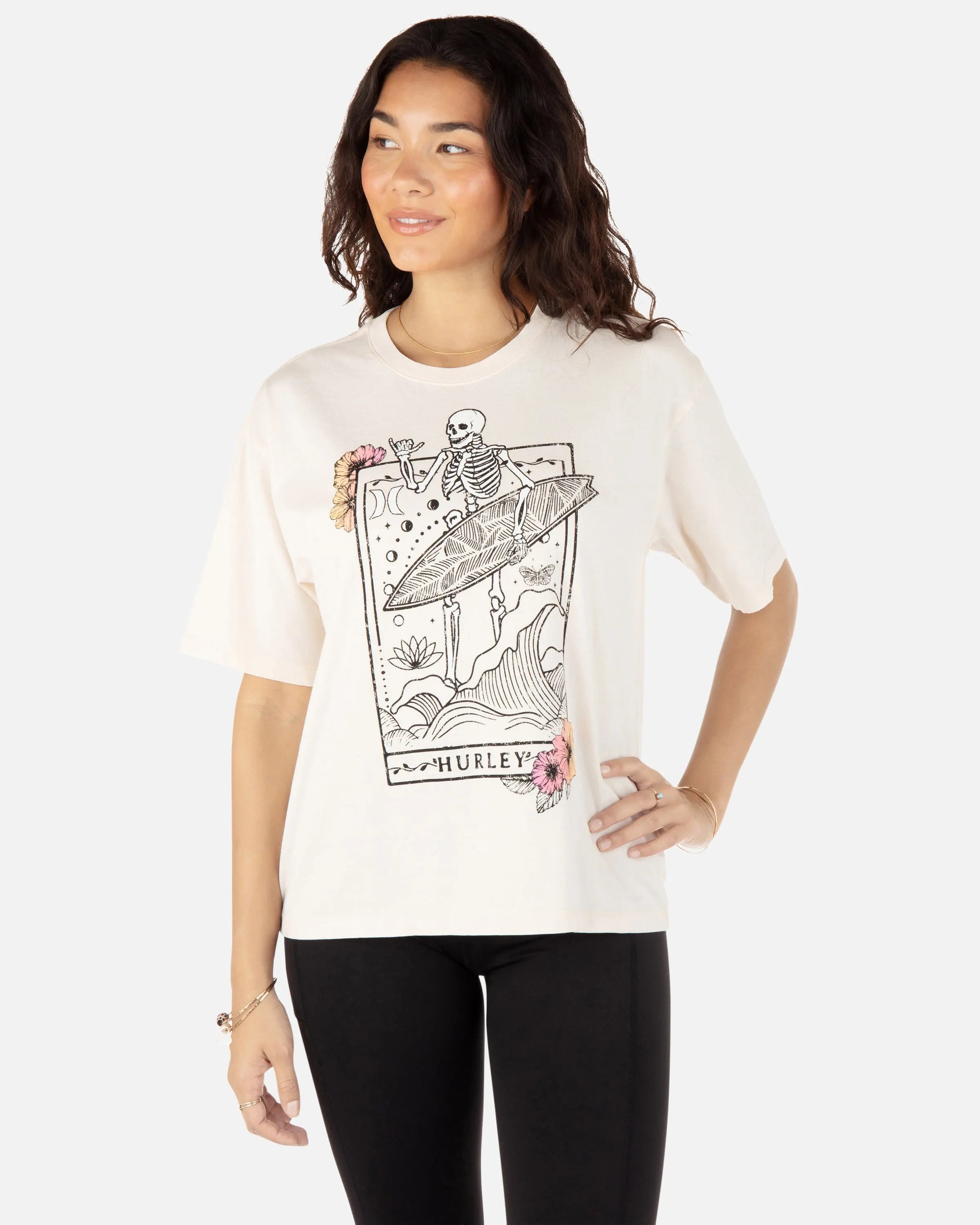 Tricou HURLEY INNER ILLUMINATION VINTAGE SLIM BOYFRIEND TEE