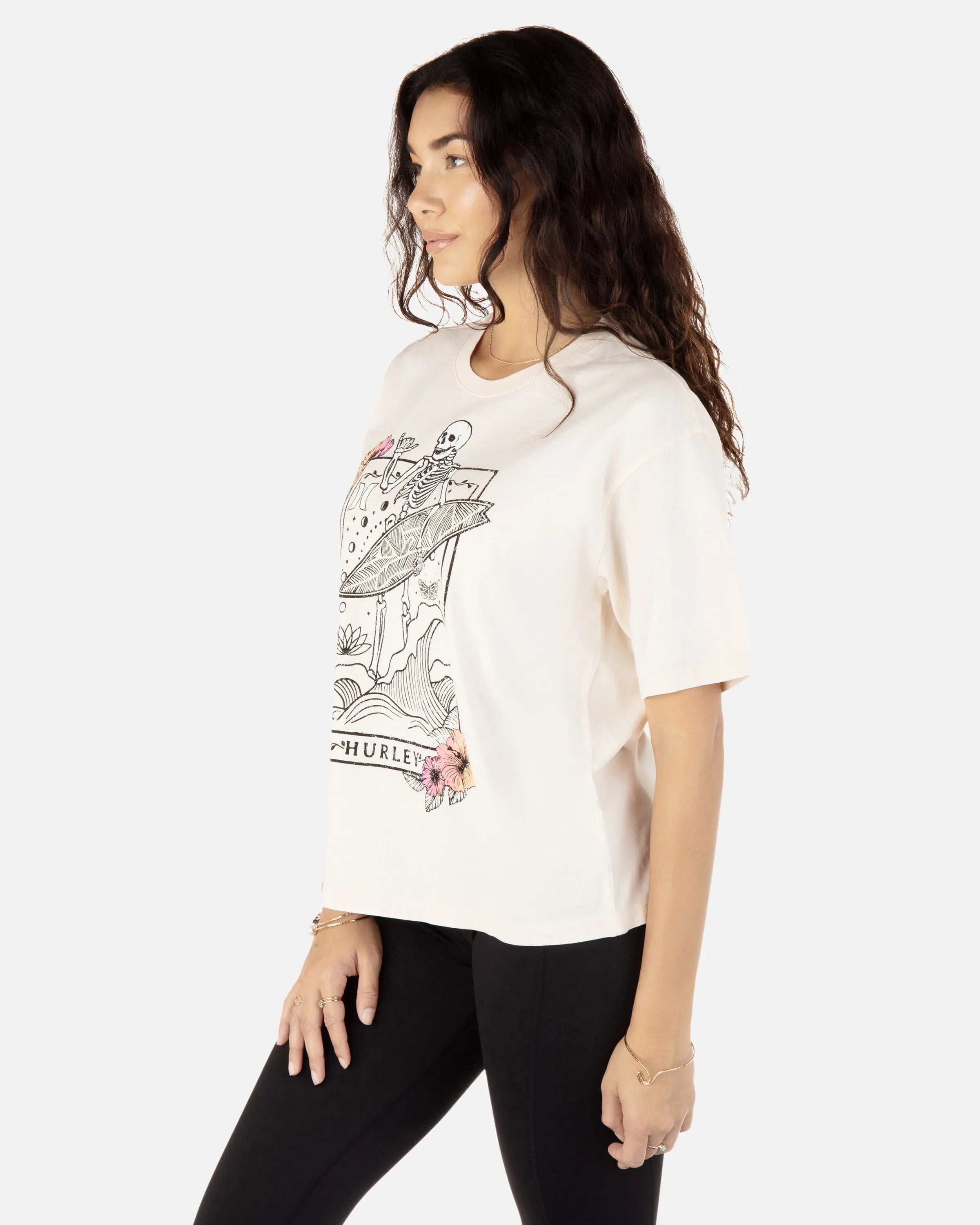 Tricou HURLEY INNER ILLUMINATION VINTAGE SLIM BOYFRIEND TEE