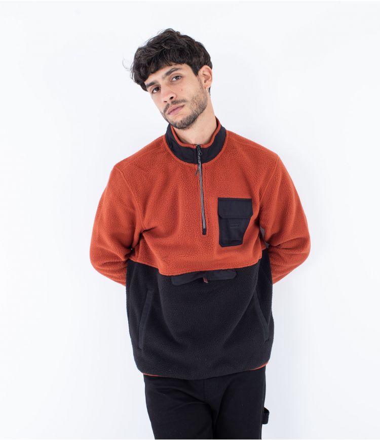 Hanorac Hurley Burrito Sherpa Track 1/4 Zip