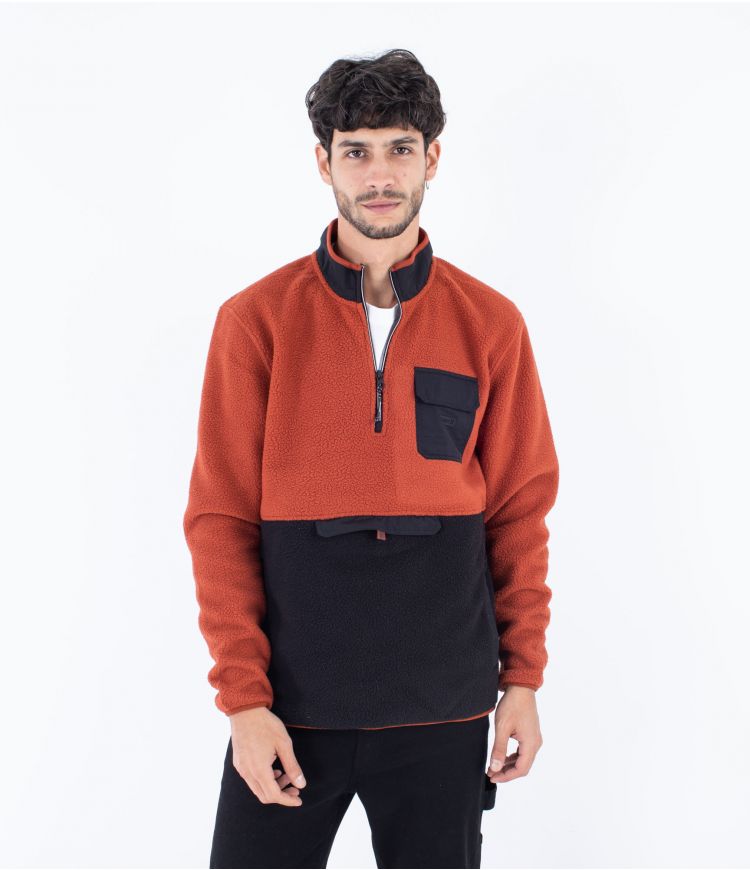 Hanorac Hurley Burrito Sherpa Track 1/4 Zip