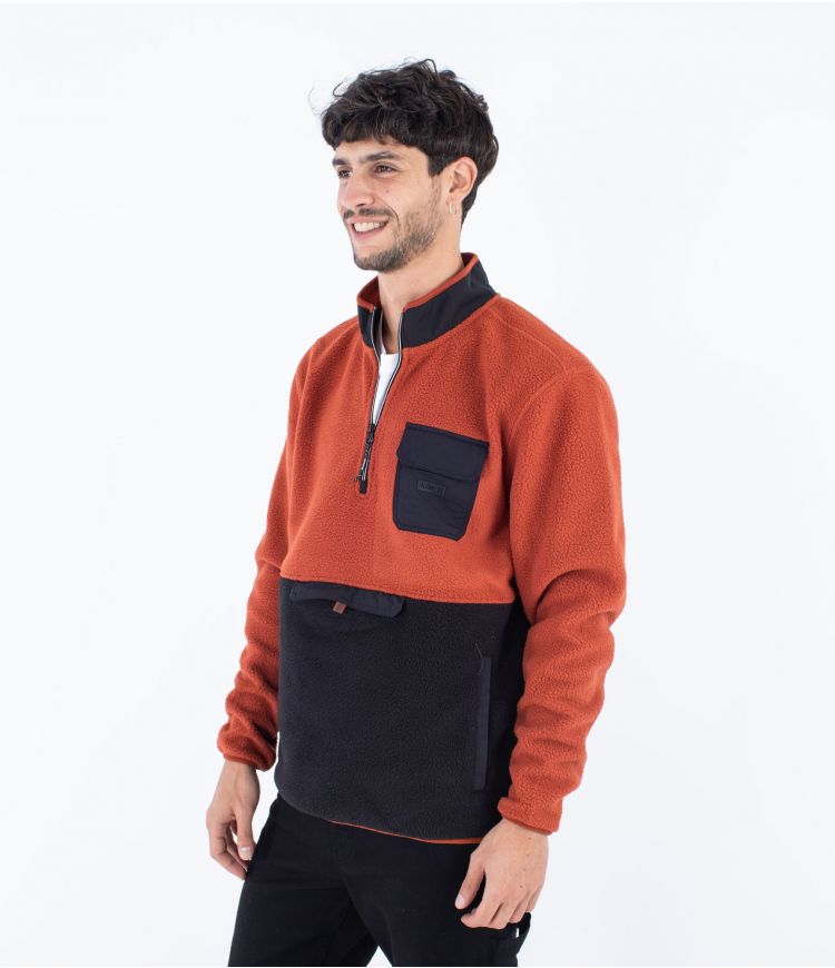 Hanorac Hurley Burrito Sherpa Track 1/4 Zip
