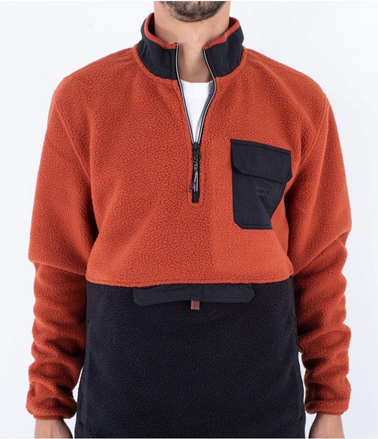 Hanorac Hurley Burrito Sherpa Track 1/4 Zip
