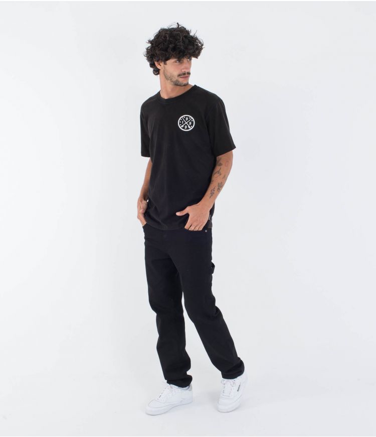 Tricou HURLEY - M SIDER BP SS TEE - Reversible - Negru