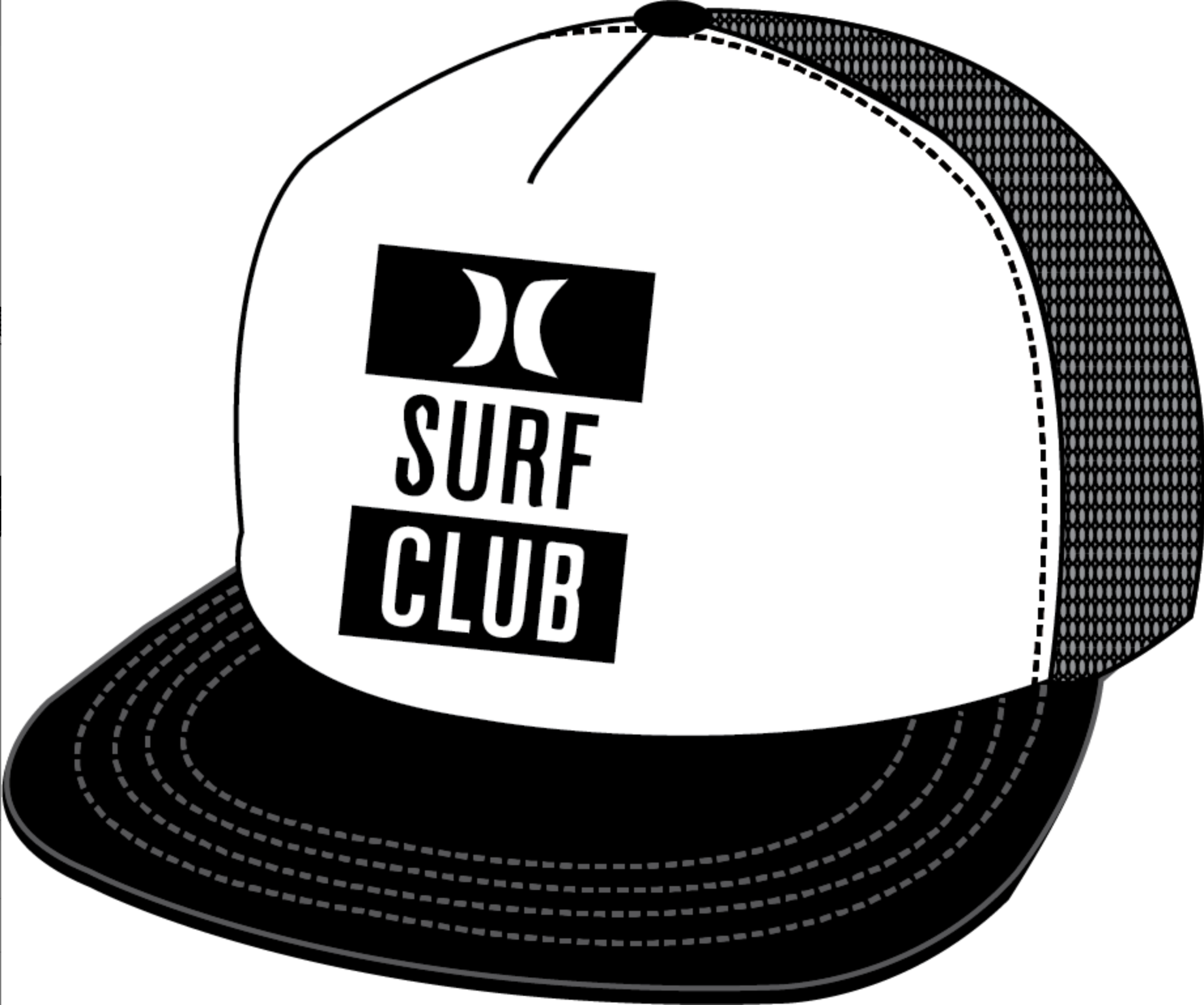 SAPCA HURLEY SURF CLUB TRUCKER HAT