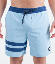 Boardshorts HURLEY - PHNTM ECO BLOCK PARTY VOLLEY 17 - Blue Dream