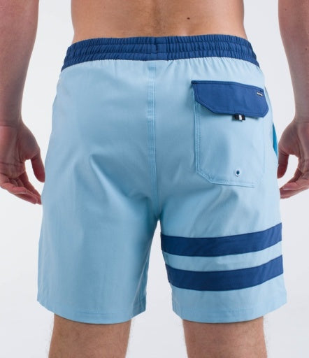 Boardshorts HURLEY - PHNTM ECO BLOCK PARTY VOLLEY 17 - Blue Dream