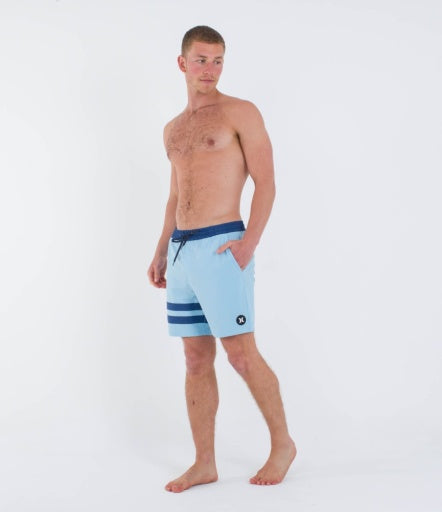 Boardshorts HURLEY - PHNTM ECO BLOCK PARTY VOLLEY 17 - Blue Dream