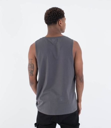 Maiou HURLEY - M SIDER FP TANK - Dark Stone Grey