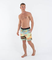 Boardshorts HURLEY - PHNTM ECO BLOCK PARTY VOLLEY 17 - Pineapple