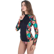 Bluza UV HURLEY FIJI FANTASY ZIP FRONT RASHGUARD