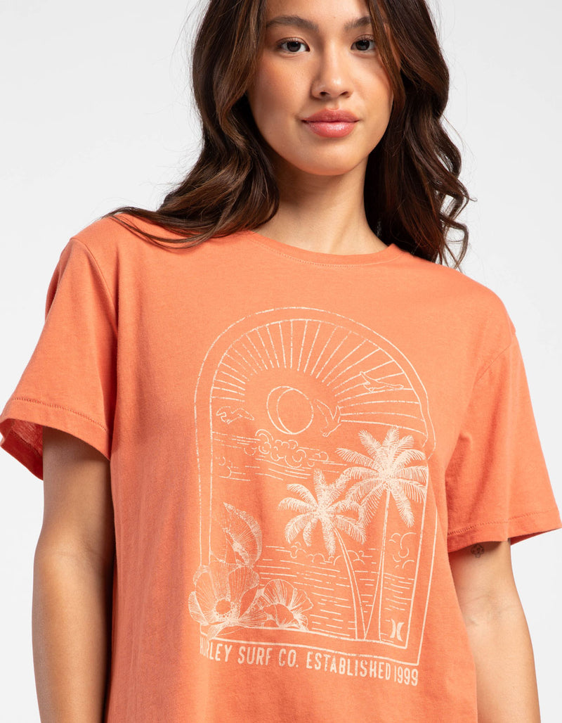TRICOU HURLEY GOLDEN AFTERNOON GIRLFRIEND TEE
