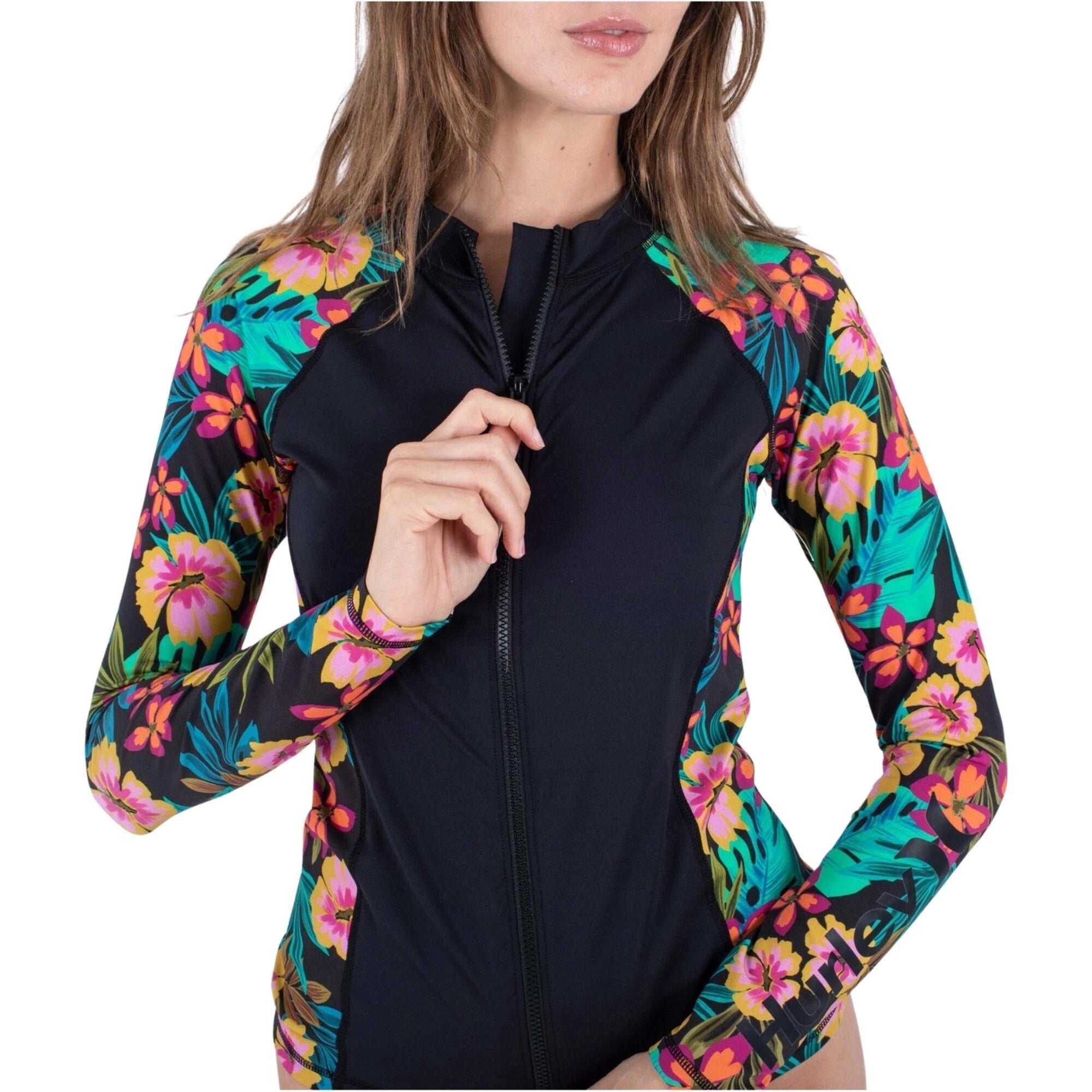 Bluza UV HURLEY FIJI FANTASY ZIP FRONT RASHGUARD