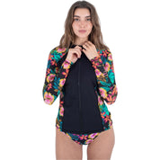 Bluza UV HURLEY FIJI FANTASY ZIP FRONT RASHGUARD