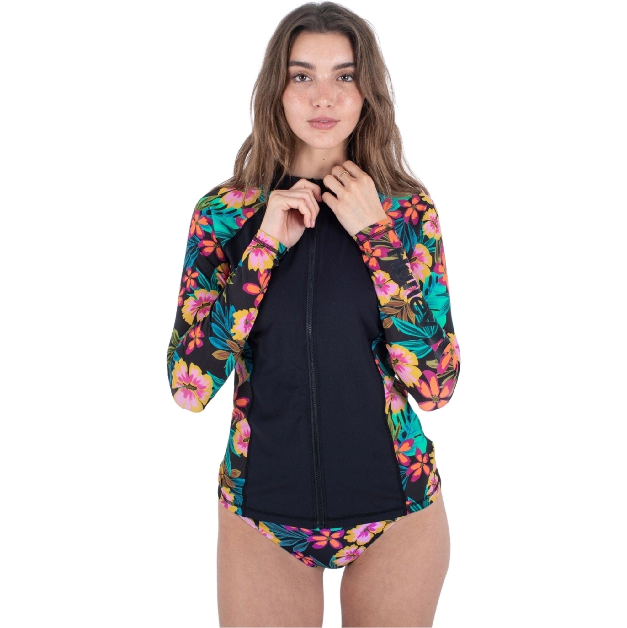 Bluza UV HURLEY FIJI FANTASY ZIP FRONT RASHGUARD
