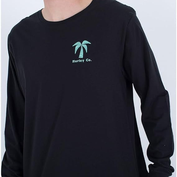 Tricou Hurley EVD Checker Palm LS T-Shirt - vedere 6