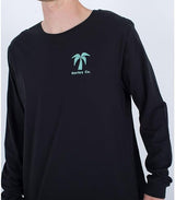 Hurley Men's Evd Checker Palm LS T-Shirt