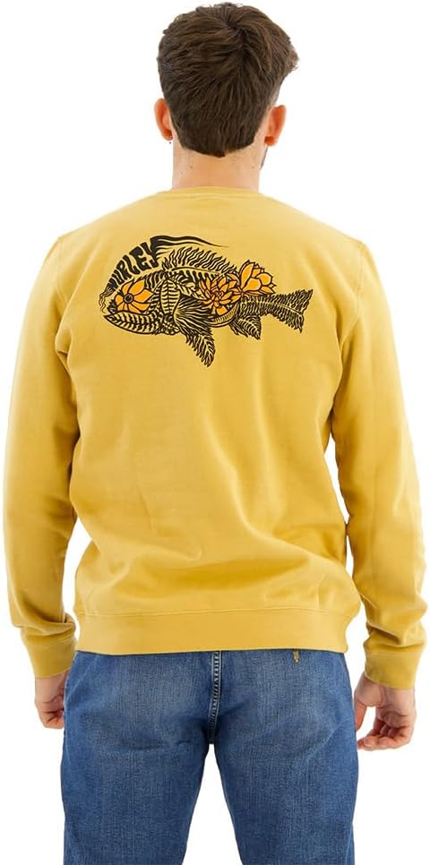 Bluza HURLEY FLOWER FISH FLEECE CREW