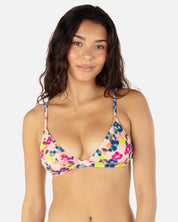 TOP HURLEY DITSY HAZE SCRUNCH BRALLETE