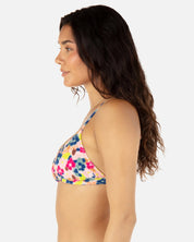 TOP HURLEY DITSY HAZE SCRUNCH BRALLETE