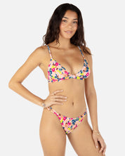 TOP HURLEY DITSY HAZE SCRUNCH BRALLETE