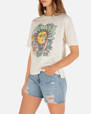 Tricou Along For The Ride Slim Boyfriend Crewneck