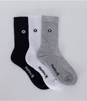 Sosete inalte HURLEY H2O-Dri Crew (Set de 3)