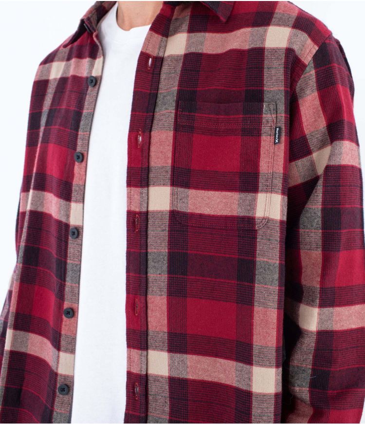 Camasa HURLEY Portland Organic Flannel Maneca Lunga