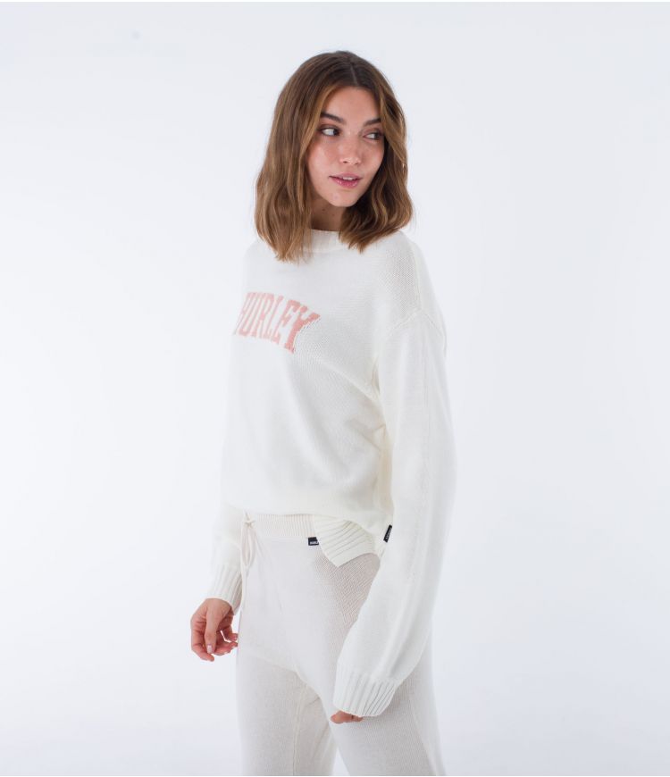 PULOVER HURLEY HYGGE CREW KNIT