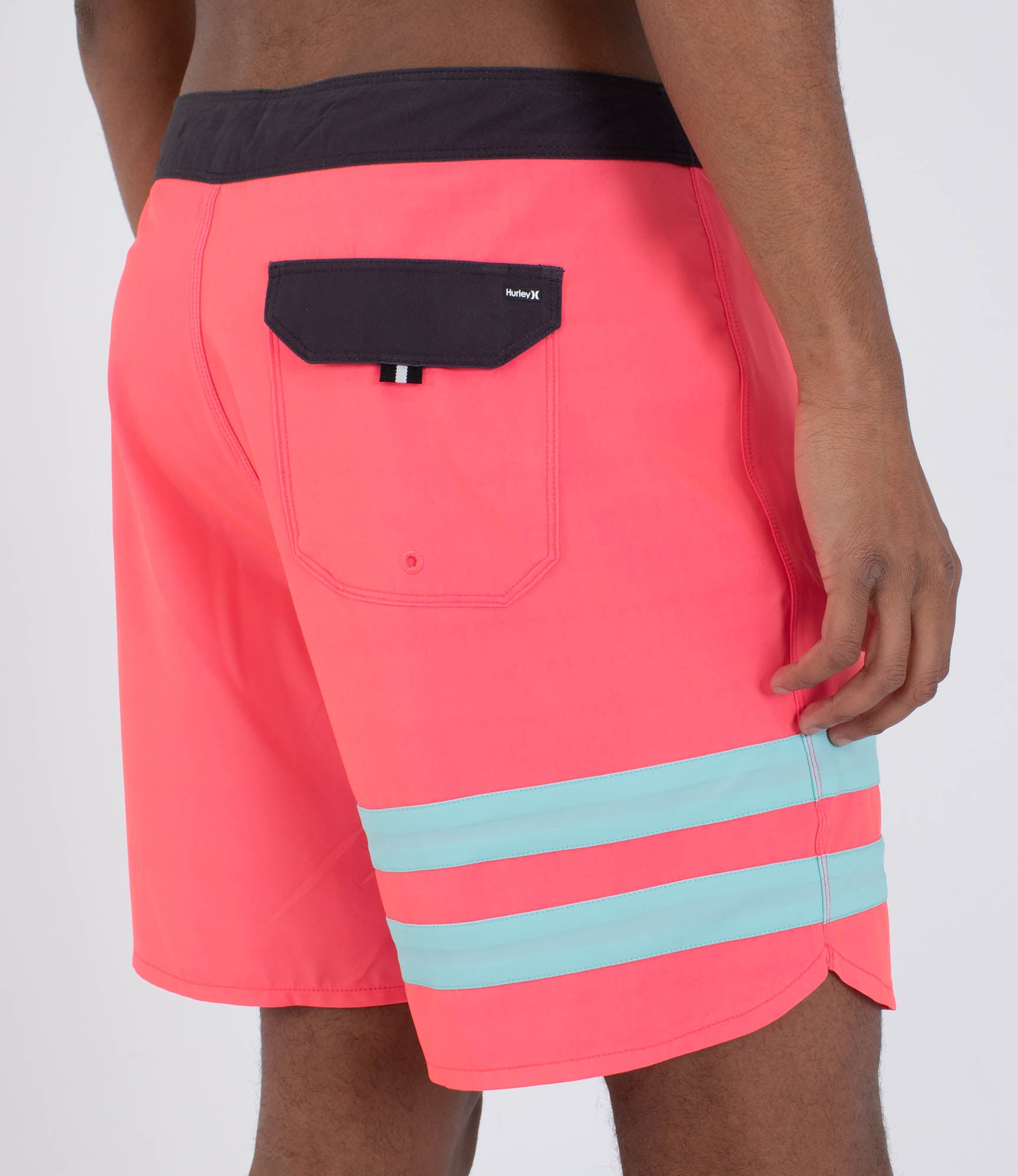 Boardshorts HURLEY - PHANTOM BLOCK PARTY 18' NEON PINK