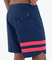 Boardshorts HURLEY - PHANTOM BLOCK PARTY 18' PAGENT BLUE