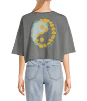 Tricou HURLEY YIN & YAN BOYFRIEND CROPPED TEE
