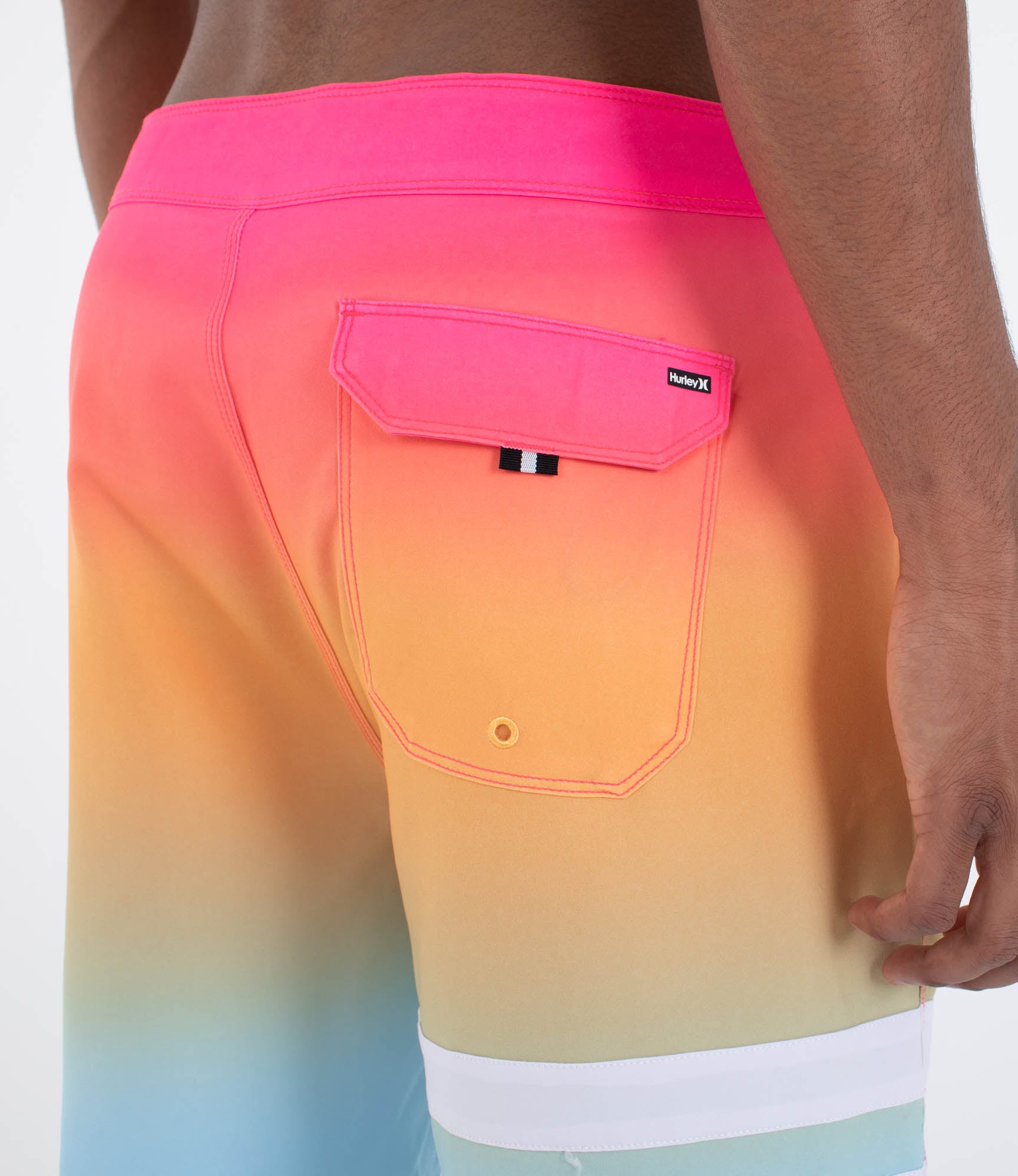 Boardshorts HURLEY - PHANTOM BLOCK PARTY 18' NECTARINE