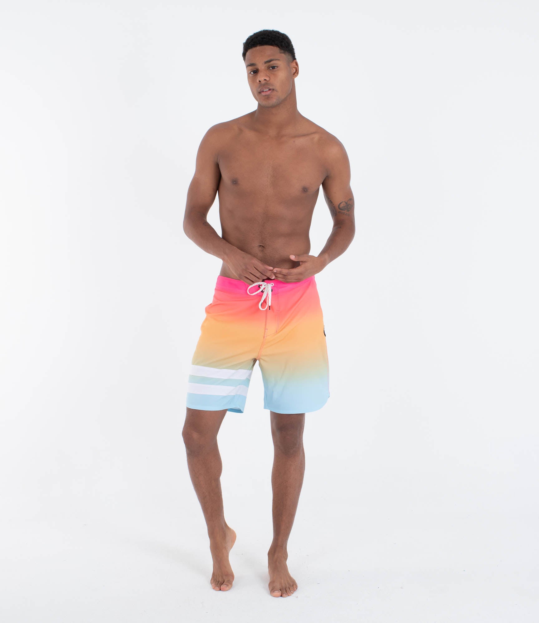Boardshorts HURLEY - PHANTOM BLOCK PARTY 18' NECTARINE