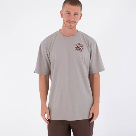 Tricou HURLEY - TATTOO TRUDY TIGGER SS TEE  PARTICLE GREY