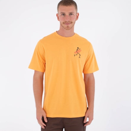 Tricou HURLEY - TEE SS PRINTING PRESS FLAMINGUE NECTARINE