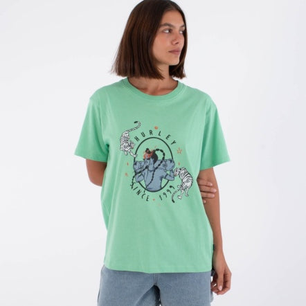 Tricou HURLEY - TEE SKATE GIRL URBAN TIDE LIQUID JADE