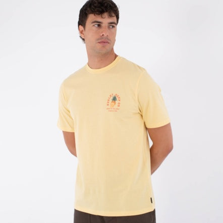 Tricou HURLEY - TEE SS PRINTING PRESS BERJIM EGG SHELL
