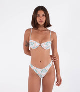 Costum de baie HURLEY - HURLEY UNDER WIRE TOP BEACH CLAY