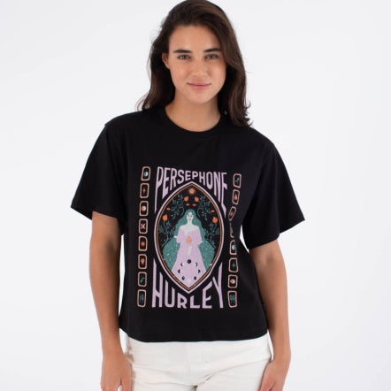 Tricou HURLEY - TEE PERSEPHONE CREEK BLACK