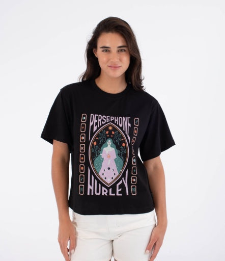Tricou HURLEY - TEE PERSEPHONE CREEK BLACK