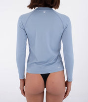 Lycra HURLEY - W RASH LS TEE SPRING BREEZE