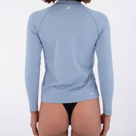 Lycra HURLEY - W RASH LS TEE SPRING BREEZE