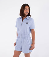 Salopeta HURLEY - WORKER JUMPSUIT SHORT SPRING BREEZE