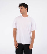 Tricou HURLEY - BUBBLE BACK PRINT SS TEE WHITE