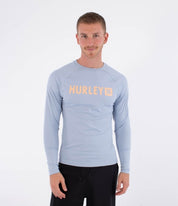 Lycra HURLEY - RASH SLIM FIT BOX LS SPRING BREEZE
