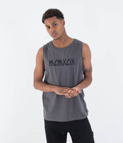 Maiou HURLEY - M SIDER FP TANK - Dark Stone Grey