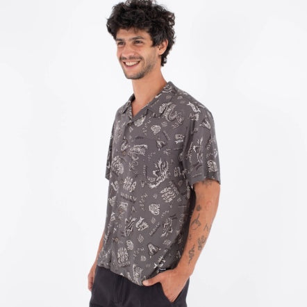 Camasa HURLEY - M WOVEN SS ETAM BLACK