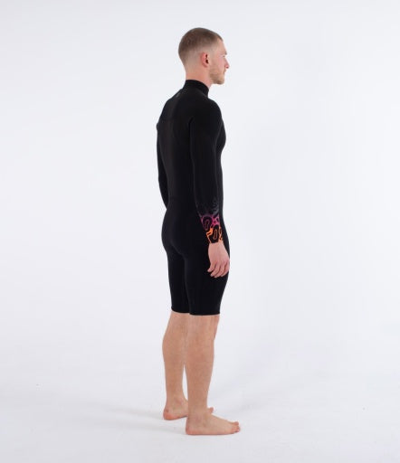 Neopren HURLEY - M AIR 2/2 MM BUBBLE LS SPRINGSUIT BLACK BUBBLE