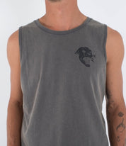 Maiou HURLEY - M SIDER BP TANK - Dark Stone Grey